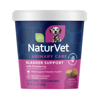 NaturVet Bladder Support + Cranberry Soft Chews Dog Supplements