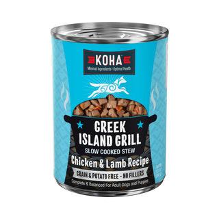 Koha Greek Island Grill Slow Cooked Stew Chicken & Lamb Wet Dog Food