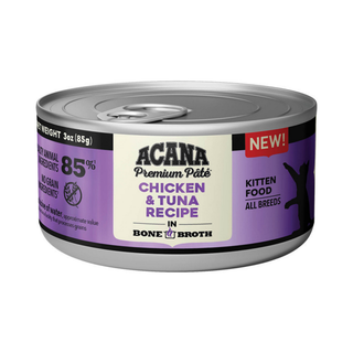Acana Premium Pâté Chicken & Tuna In Bone Broth Kitten Wet Cat Food