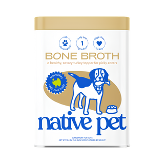 Native Pet Turkey Organic Bone Broth Food Topper for Dogs & Cats
