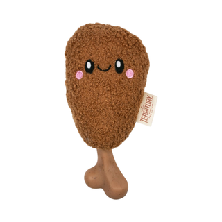 Territory 2 In 1 Plush Chicken Meat On Bone Dog Toy