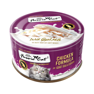 Fussie Cat Chicken & Chicken in Goat Milk Wet Cat Food