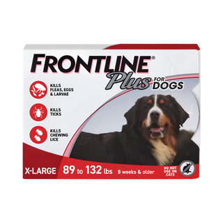 Frontline Plus for Dogs 89-132lbs.