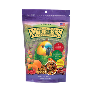Lafeber Nutri-Berries Sunny Orchard Parrot Food With Cranberries Apricots & Dates