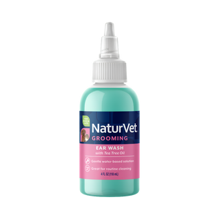 NaturVet Ear Wash Plus Tea Tree Oil