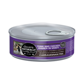 Dave's Naturally Healthy Tuna & Chicken Dinner in Gravy Wet Cat Food