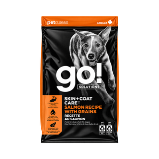 Petcurean Go! Skin & Coat Care Salmon With Grain Dry Dog Food
