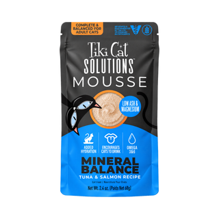 Tiki Cat Solutions Mousse Mineral Balance Tuna & Salmon Wet Cat Food