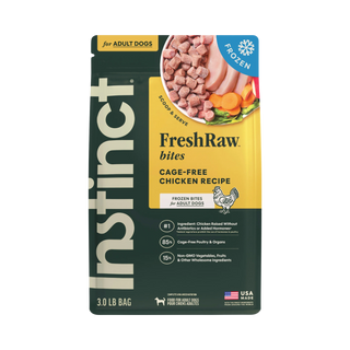 Instinct FreshRaw Cage Free Chicken Medallions Frozen Dog Food