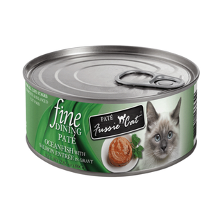Fussie Cat Fine Dining Pate Oceanfish Salmon Wet Cat Food
