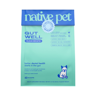 Native Pet GutWell Dental Care Supplement for Dogs
