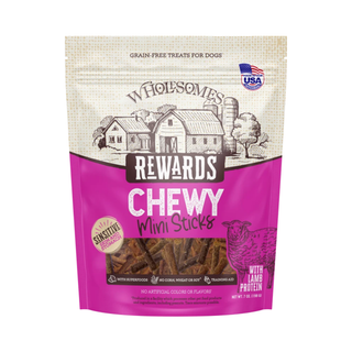 Wholesomes Rewards Chewy Lamb Mini Sticks Dog Treats