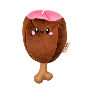Territory 2 In 1 Plush Ham On Bone Dog Toy