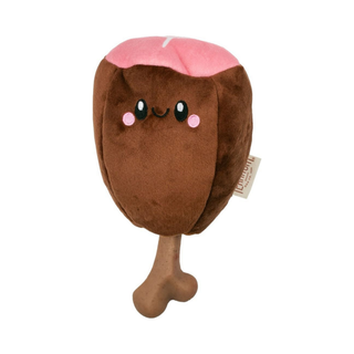 Territory 2 In 1 Plush Ham On Bone Dog Toy