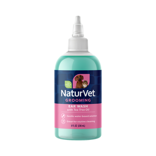 NaturVet Ear Wash Plus Tea Tree Oil