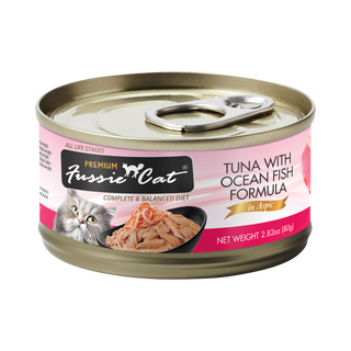 Fussie Cat Tuna with Ocean Fish In Aspic Wet Cat Food