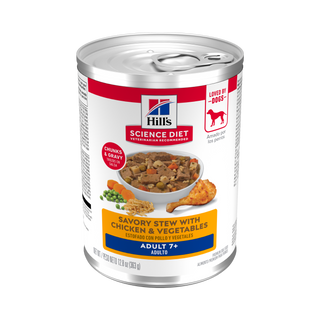 Hill's Science Diet Savory Stew Chicken & Vegetables Adult 7+ Wet Dog Food