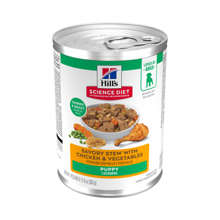 Hill's Science Diet Puppy Savory Stew Chicken & Vegetables Wet Dog Food