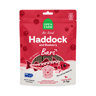 Open Farm Air Dried Haddock and Blueberry Crunchy Dog Treat