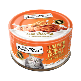 Fussie Cat Tuna with Anchovies in Goat Milk Wet Cat Food