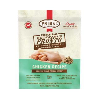 Primal Pronto Raw Chicken Frozen Dog Food