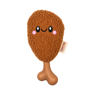Territory 2 In 1 Plush Chicken Meat On Bone Dog Toy