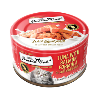 Fussie Cat Tuna With Salmon in Goat Milk Wet Cat Food