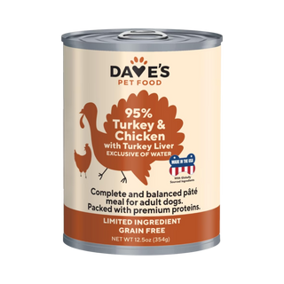 Dave's 95% Turkey & Chicken Wet Dog Food