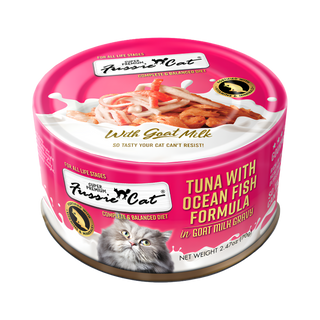 Fussie Cat Tuna With Ocean Fish in Goat Milk Wet Cat Food
