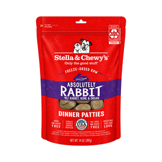 Stella & Chewy's Rabbit Patties Freeze Dried Dog Food