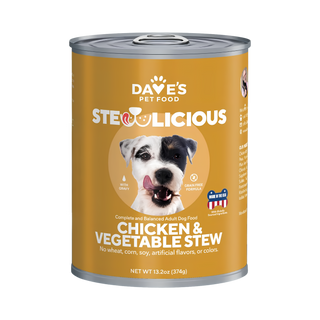 Dave's Stewlicious Grain Free Chicken & Veggie Wet Dog Food