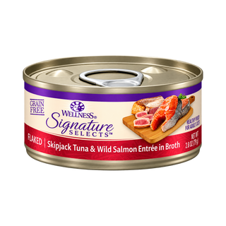 Wellness Signature Skipjack Tuna & Wild Salmon Wet Cat Food
