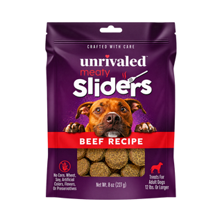 Unrivaled Meaty Beef Sliders Dog Treats