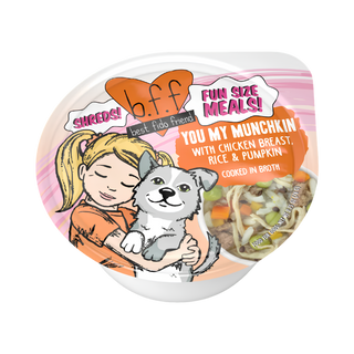 BFF Weruva Shreds You My Munchkin Chicken Breast, Rice & Pumpkin In Broth Wet Dog Food