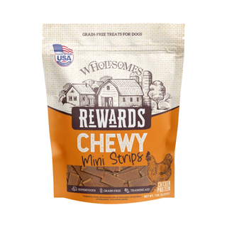 Wholesomes Rewards Chewy Chicken Mini Strips Dog Treats