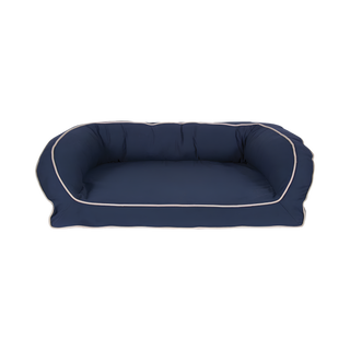 Canvas Bolster Dog Bed w/Recycled Hi-loft Poly Fill