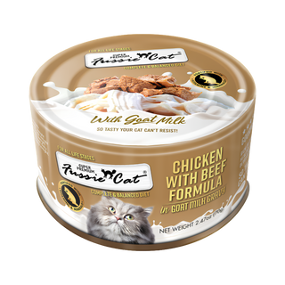Fussie Cat Chicken & Beef In Goat Milk Wet Cat Food