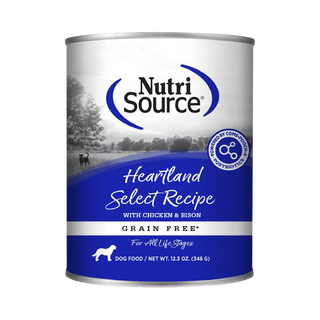 Nutrisource Grain Free Heartland Select Bison & Chicken Wet Dog Food