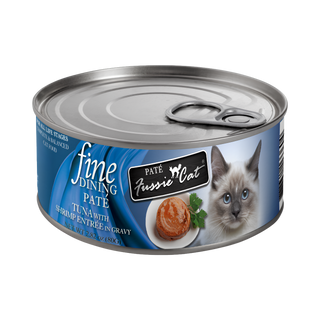 Fussie Cat Fine Dining Tuna with Shrimp Wet Cat Food