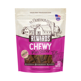 Wholesomes Rewards Chewy Lamb Mini Sticks Dog Treats