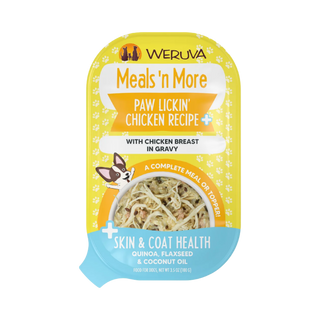 Weruva Meals N' More Paw Lickin' Chicken Recipe Plus Skin & Coat Wet Dog Food