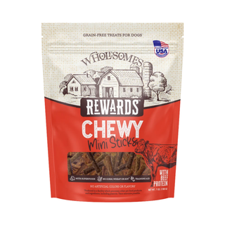 Wholesomes Rewards Chewy Beef Mini Sticks Dog Treats