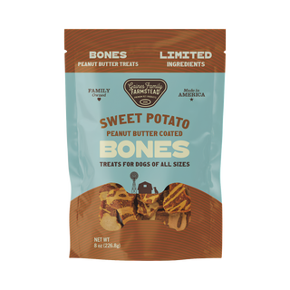 Gaines Sweet Potato Bone With Coated Peanut Butter Dog Treat