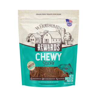 Wholesomes Rewards Chewy Whitefish Sticks Dog Treats