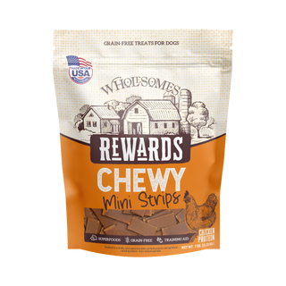 Wholesomes Rewards Chewy Chicken Mini Strips Dog Treats