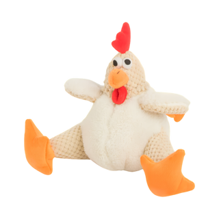 Petwise goDog Rooster Fat White Dog Toy