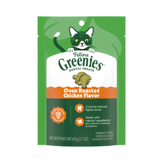 Feline Greenies Oven Roasted Chicken Cat Treat