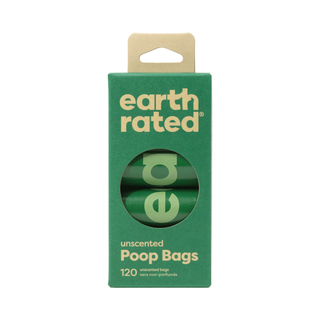 Earth Rated Unscented 8 Refill Rolls Poop Bags 120