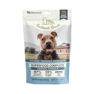 Badlands Ranch Superfood Complete Raw Coated Morsels Chicken Air Dried Dog Food