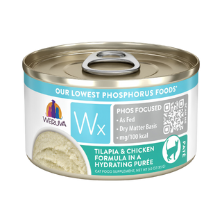 Weruva Wx Low Phosphorus Focused Tilapia & Chicken Puree Wet Cat Food